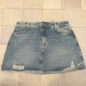 Zara denim mini skirt